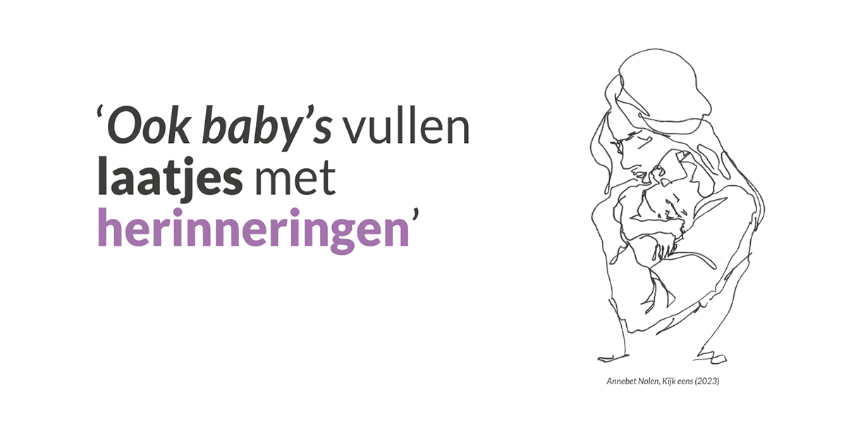 Ook baby s vullen laatjes met herinneringen